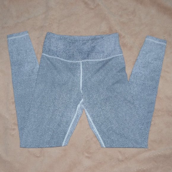 ZYIA Active Racer Light N Tight Black White Micro Dot Full Length Leggin… - Picture 2 of 10